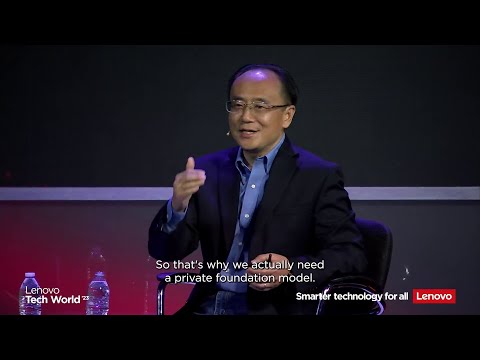 Lenovo Tech World 2023: Dr. Rui on Foundation Models & the Future of AI