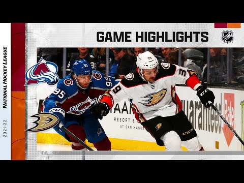 Avalanche @ Ducks 1/19/22 | NHL Highlights