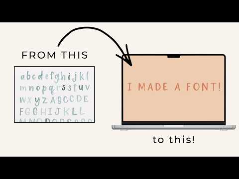 This is SO much easier than you think! Font making tips & tricks!