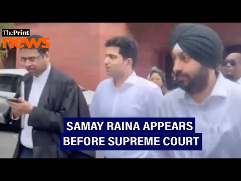 Comedian Samay Raina appears before SC for mocking disabled people