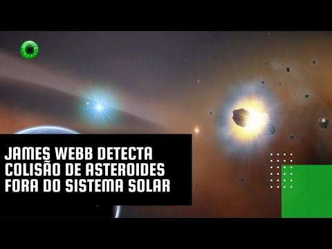 James Webb detecta colisão de asteroides fora do Sistema Solar