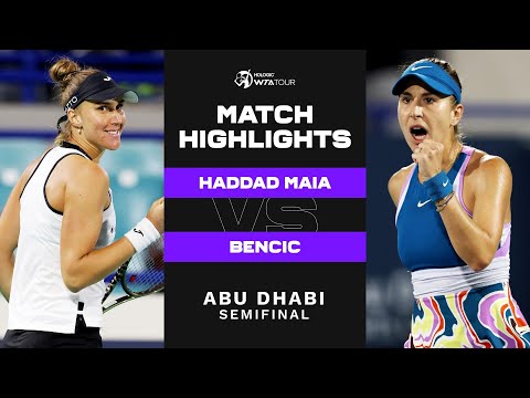 Beatriz Haddad Maia vs. Belinda Bencic | 2023 Abu Dhabi Semifinal | WTA Match Highlights