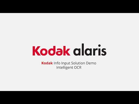 KODAK Info Input Solution Demo: Intelligent OCR Preview