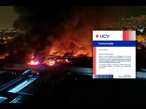 Universidad César Vallejos suspende clases tras incendio en Los Olivos