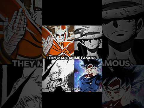 They made anime famous...🥶☠️ #naruto #narutoshippuden #anime #animeedit #shorts