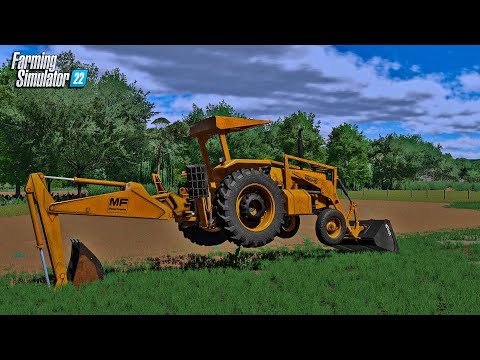 Fazenda simulada #25 | Comprei uma retroescavadeira para a fazenda | Farming simulator 22