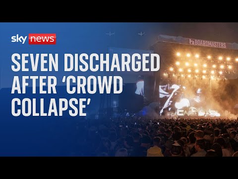 Seven people discharged from hospital after crowd surge at Boardmasters music festival