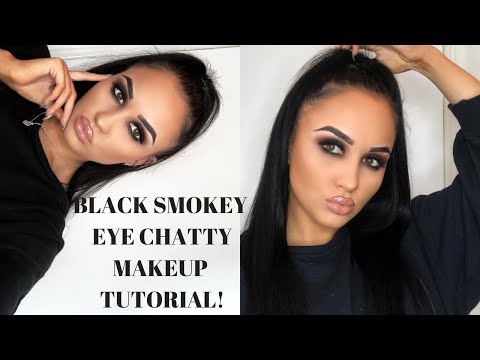 GRUNGE MATTE BLACK SMOKEY EYE TUTORIAL | Abigail Tamsin