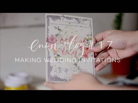 enon art vlog # 17 | Making Wedding Invitations