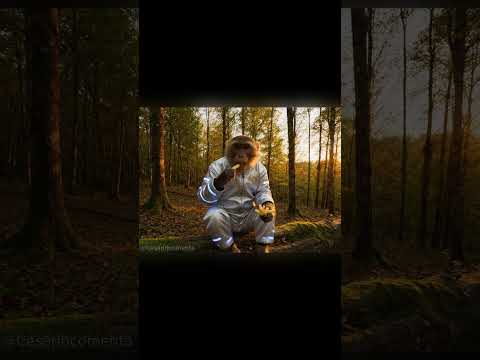 Sobreviviendo en el BOSQUE🙊🌲🌲 #ia #humor #veo3 #mono #feedshorts #funny #shorts #fyp