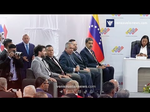 Maduro y candidatos opositores firman acuerdo de reconocimiento de resultados del 28-J