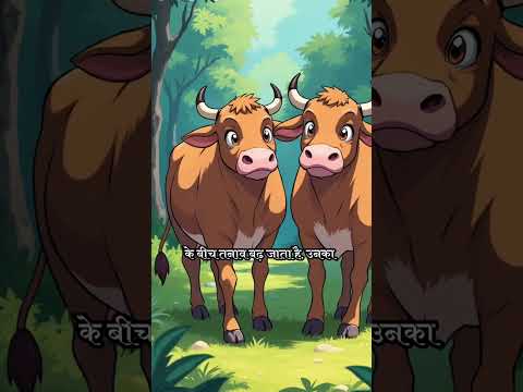 #cartoonvideo #panchatantrastories #gaywalacartoon #जंगल #दोस्ती #गाय #बाघ #MagicLightai #MagicLight