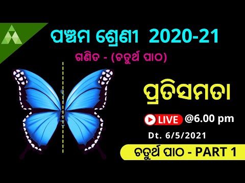 ପ୍ରତିସମତା । Class 5 Math |  BSE | Odia medium