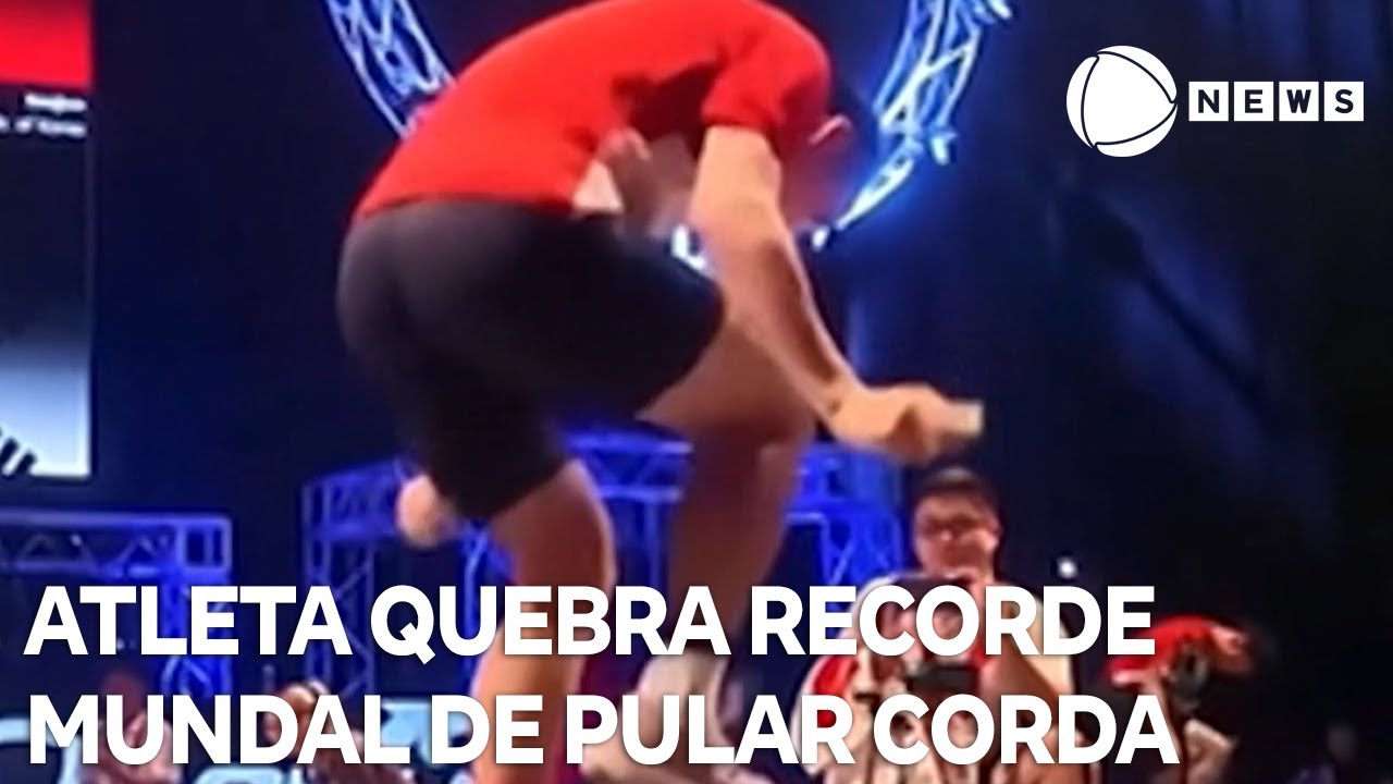 Alteta quebra recorde mundial em campeonato de pular corda