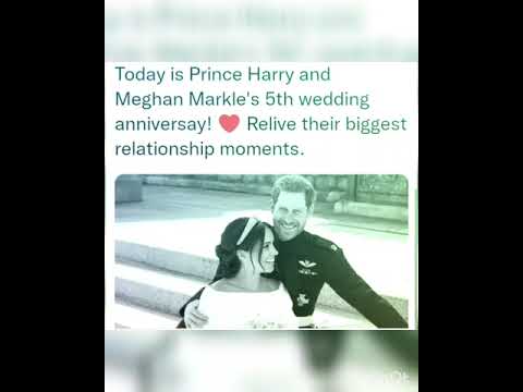 Today is Prince Harry and Meghan Markle's 5th wedding anniversay! ❤️ Relive their biggest