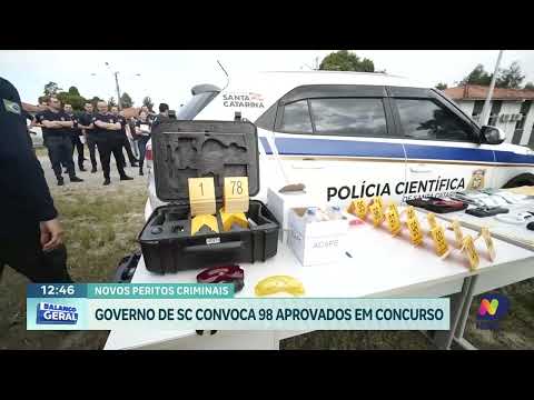 Governo de SC convoca 98 novos agentes de perícia criminal para treinamento