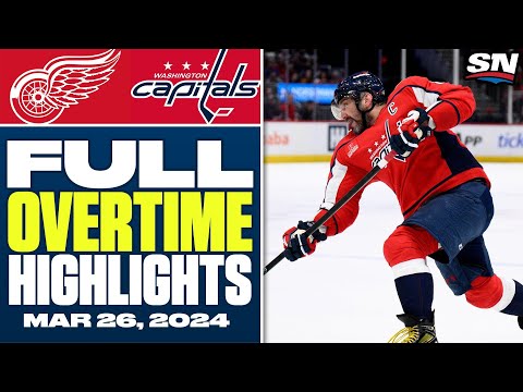 Detroit Red Wings at Washington Capitals | FULL Overtime Highlights - March 26, 2024