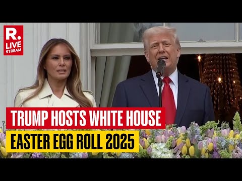 Donald Trump LIVE: U.S. President & First Lady Speak at White House Easter Egg Roll | Pope Francis