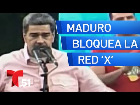 Maduro bloquea la red social X durante 10 días en Venezuela