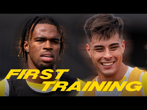 Anselmino & Chukwuemeka's first training session with the team | Inside Training
