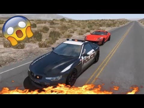 Police Crashes, Chase, Extreme Pursuit Compilation in BeamNG Drive 2018