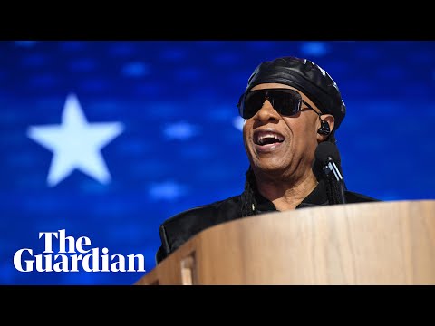 'Joy over anger': Stevie Wonder takes the stage at the Democratic national convention