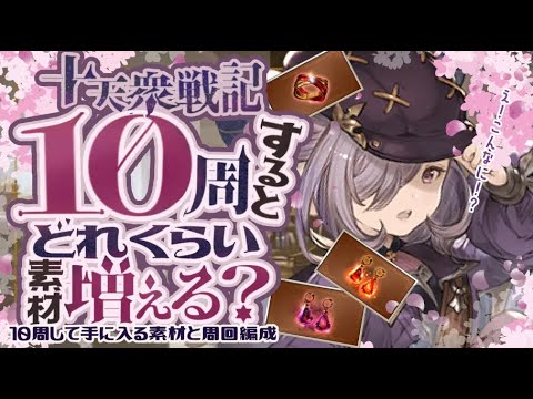 十天衆戦記10周するとどれくらい素材が増える?100/150ヘル周回編成について【グラブル】【グランブルーファンタジー】