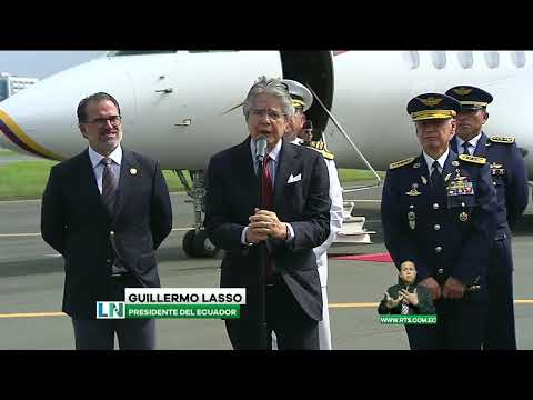 Presidente Lasso llegó a Brasil para asistir a la Cumbre de Mandatarios