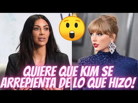 Tras años de su drama: Taylor Swift quiere que Kim Kardashian le ofrezca una disculpa pública!