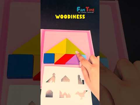 TANGRAM Woodiness puzzle #shapes #colors #2025 #brainteasers