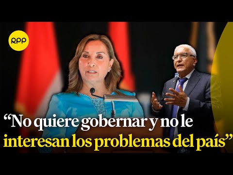 No quiere gobernar y no le interesan los problemas del país, afirmó Héctor Acuña sobre Boluarte