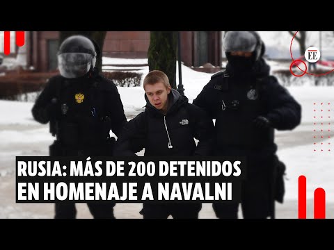 Más de 200 detenidos en Rusia durante homenaje a Alexéi Navalni | El Espectador