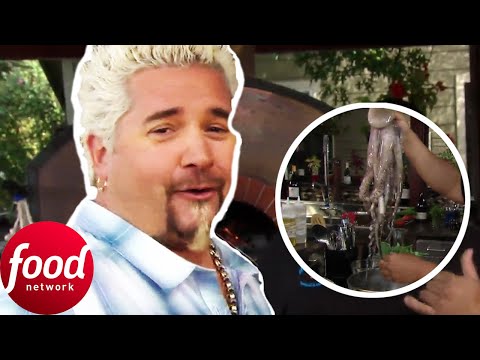 “Off The Hook” Guy Fieri IMPRESSED By Chef’s Unique Take On Surf & Turf | Guys Big Bite