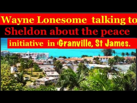 Wayne Lonesome talking to Sheldon about the peace initiative in Granville ,St James
