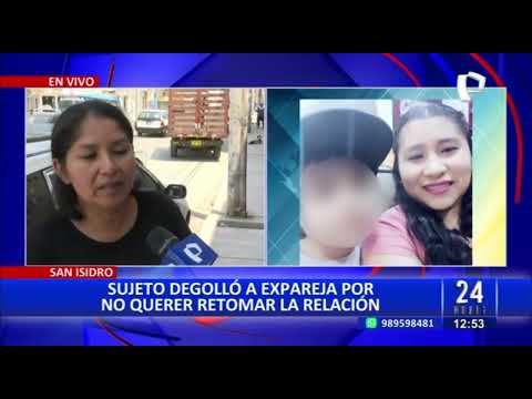 Hermana de mujer acuchillada en San Isidro exige cárcel para agresor