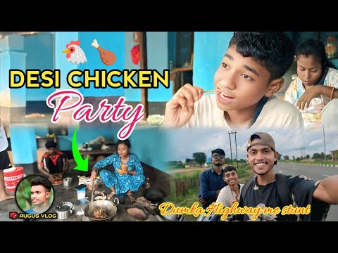 DESI HANDI CHICKEN 🐔🍗 PARTY IN HOME #desichicken #santalivlogvideo #foodvlog #newsantalivideo2025 