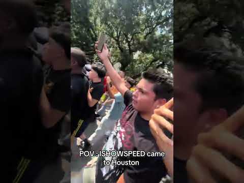 POV: I show speed comes to Houston #rucrew #ishowspeed #explore