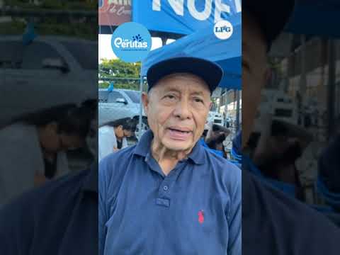 #Shorts | El primer votante en llegar a la avenida Olímpica, San Salvador