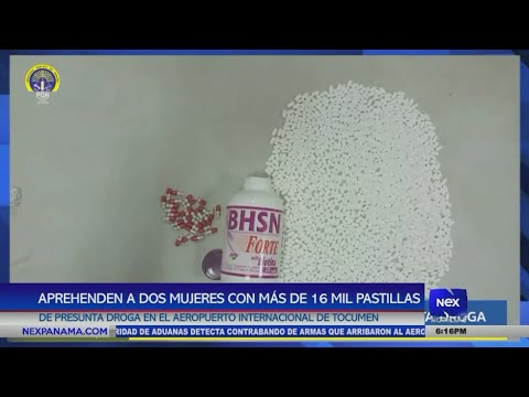 Aprehenden a dos mujeres con ma?s de 16 mil pastillas de presunta droga