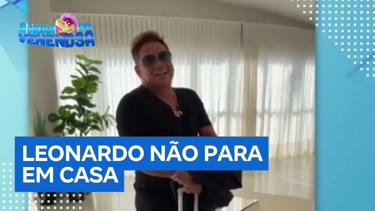 Esposa de Leonardo diz que cantor vai viajar e dispara Estou de olho em você