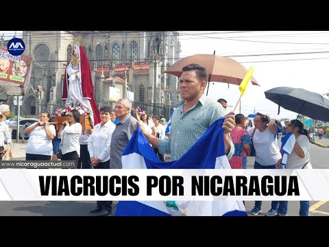 Nicaragüenses en Costa Rica realizan viacrucis por Nicaragua