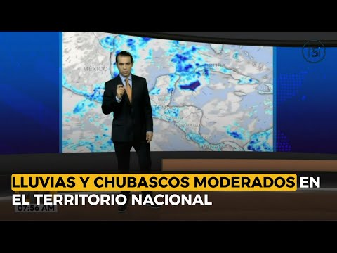 Lluvias y chubascos moderados en el territorio nacional