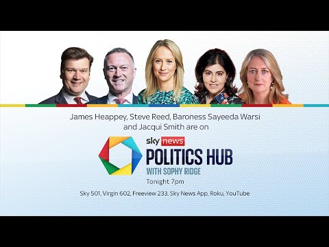 Watch Politics Hub with Sophy Ridge live: Rishi Sunak warns Europe at 'turning point'