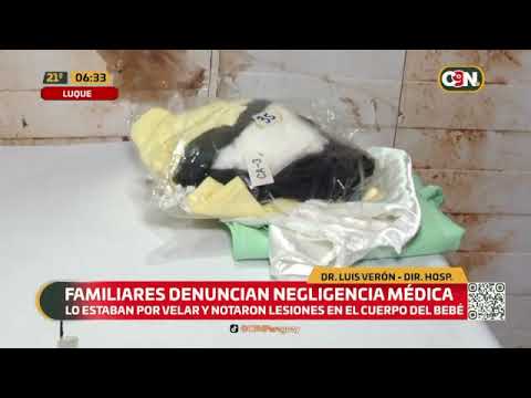 Luque: Familiares de un bebé denuncian negligencia médica