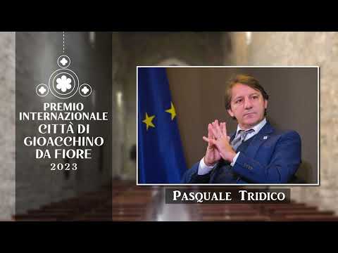 Pasquale Tridico - Premio Internazionale Città di Gioacchino da Fiore 2023