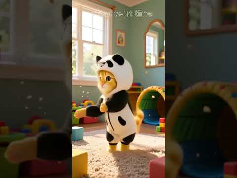 Gatito Panda bailando hiphop. Short trend del momento. #miaumiau #dancecat #hiphopbeats