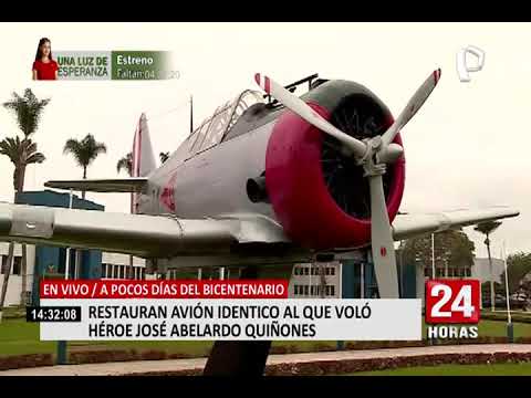 Restauran avión idéntico al que voló el héroe José A. Quiñones