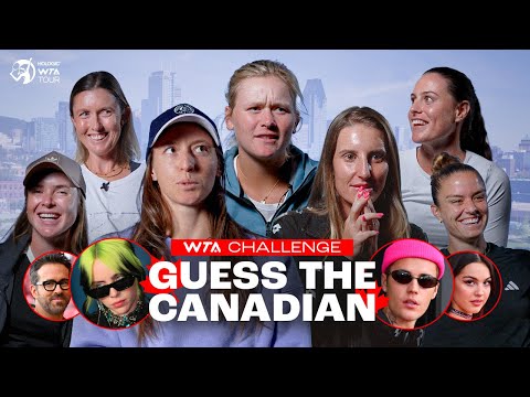 WTA stars take on Guess The Canadian 🇨🇦