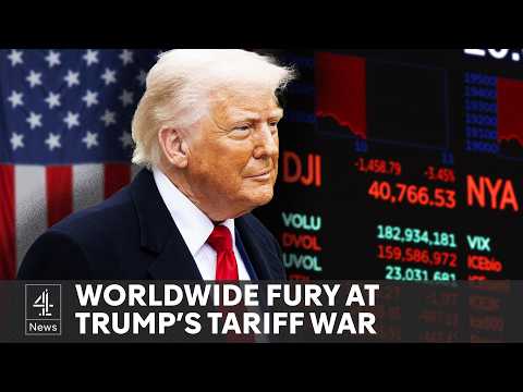 Trump tariffs risk global trade war as markets fall