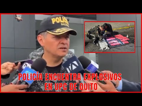 Policía Nacional encuentra tacos de dinamita en San Roque centro de Quito